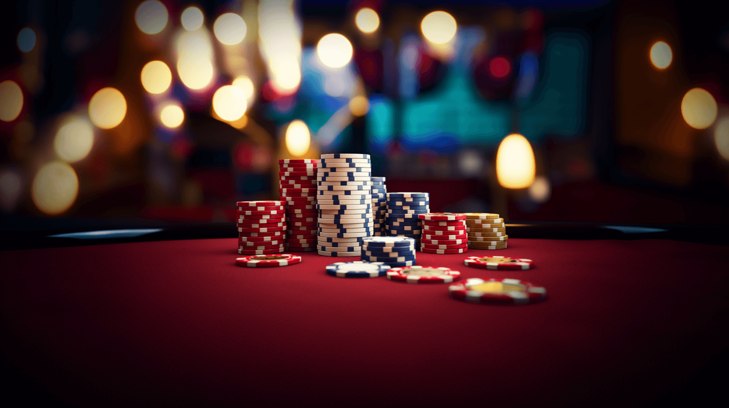 poker chips in casino